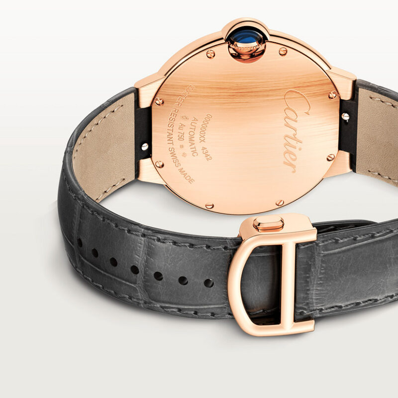 BALLON BLEU DE CARTIER WATCH 40 MM 18K ROSE GOLD LEATHER CRWGBB0050 - Image 3