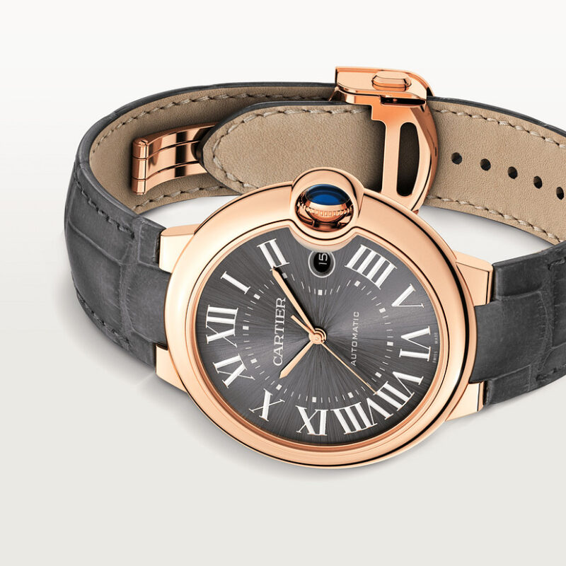 BALLON BLEU DE CARTIER WATCH 40 MM 18K ROSE GOLD LEATHER CRWGBB0050 - Image 5