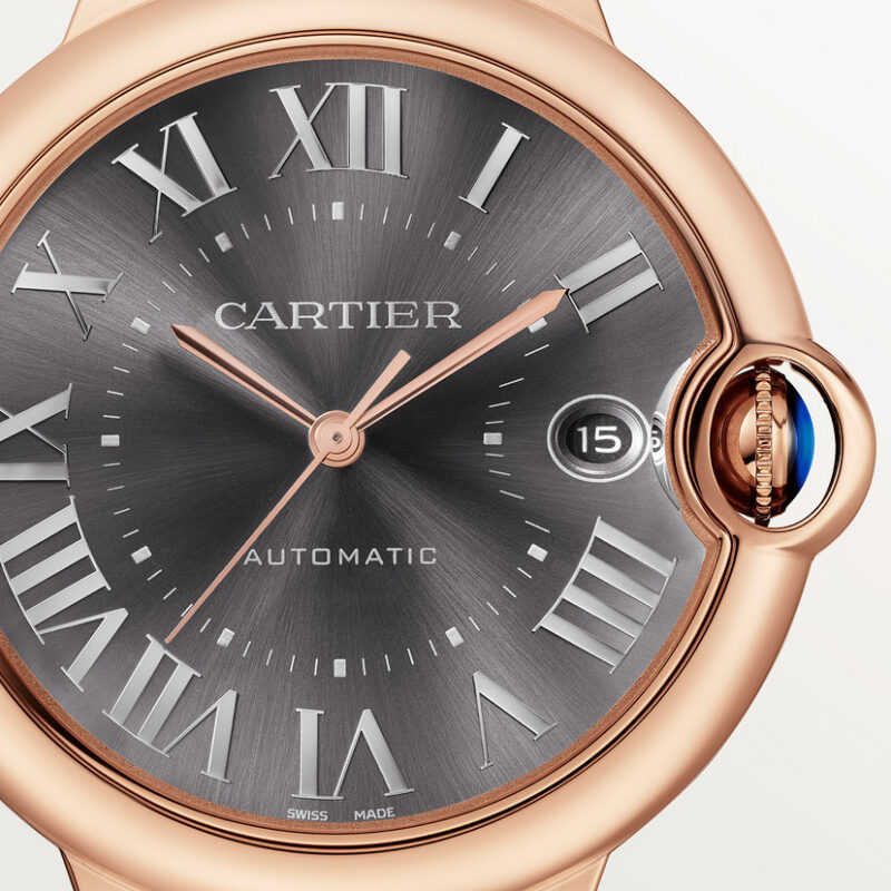 BALLON BLEU DE CARTIER WATCH 40 MM 18K ROSE GOLD LEATHER CRWGBB0050 - Image 6