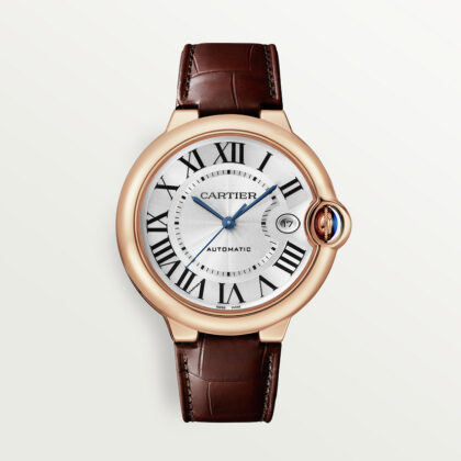 BALLON BLEU DE CARTIER WATCH 40 MM 18K ROSE GOLD LEATHER CRWGBB0035