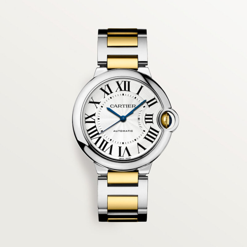 BALLON BLEU DE CARTIER WATCH 36MM YELLOW GOLD STEEL CRW2BB0012
