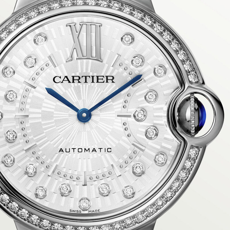 BALLON BLEU DE CARTIER WATCH 36 MM STEEL DIAMONDS CRW4BB0036 - Image 6