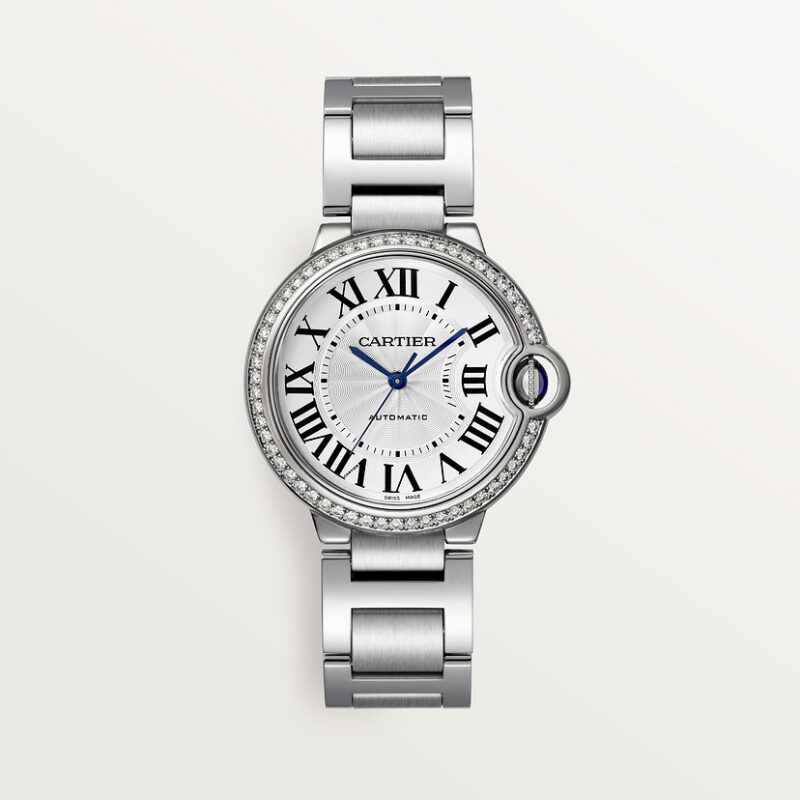 BALLON BLEU DE CARTIER WATCH 36 MM STEEL DIAMONDS CRW4BB0024 - Image 2