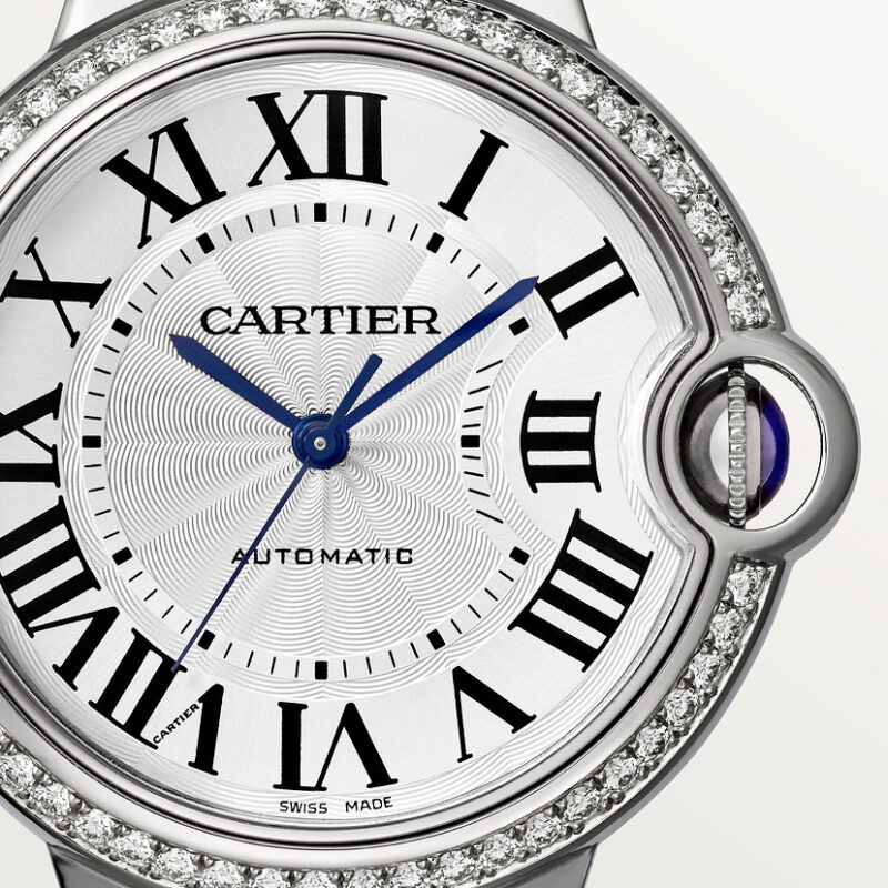 BALLON BLEU DE CARTIER WATCH 36 MM STEEL DIAMONDS CRW4BB0024 - Image 7