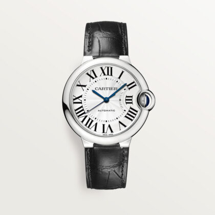BALLON BLEU DE CARTIER WATCH 36 MM STEEL LEATHER CRWSBB0028