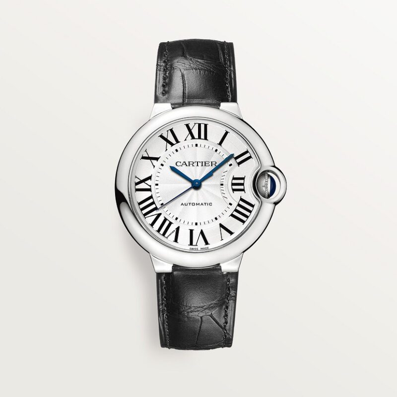 BALLON BLEU DE CARTIER WATCH 36 MM STEEL LEATHER CRWSBB0028
