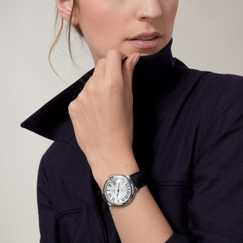 BALLON BLEU DE CARTIER WATCH 36 MM STEEL LEATHER CRWSBB0028 - Image 5