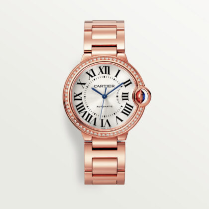 BALLON BLEU DE CARTIER WATCH 36 MM ROSE GOLD DIAMONDS CRWJBB0064