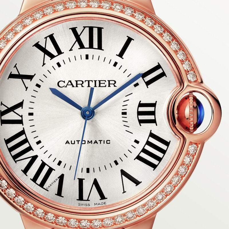 BALLON BLEU DE CARTIER WATCH 36 MM ROSE GOLD DIAMONDS CRWJBB0064 - Image 6