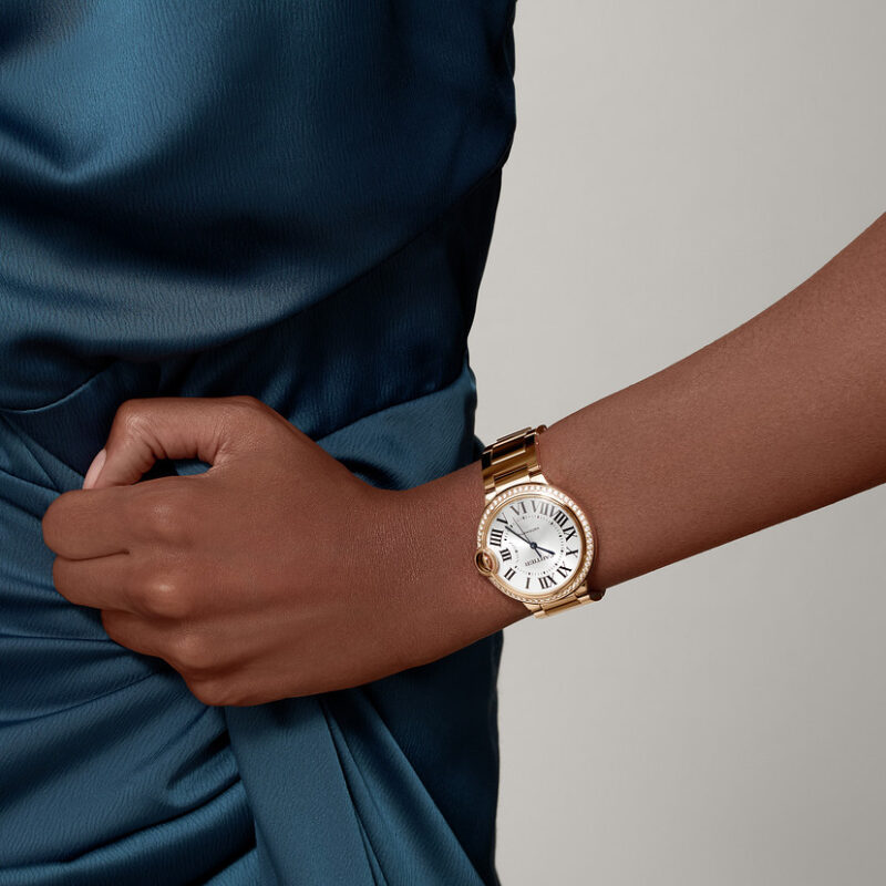 BALLON BLEU DE CARTIER WATCH 36 MM ROSE GOLD DIAMONDS CRWJBB0064 - Image 7