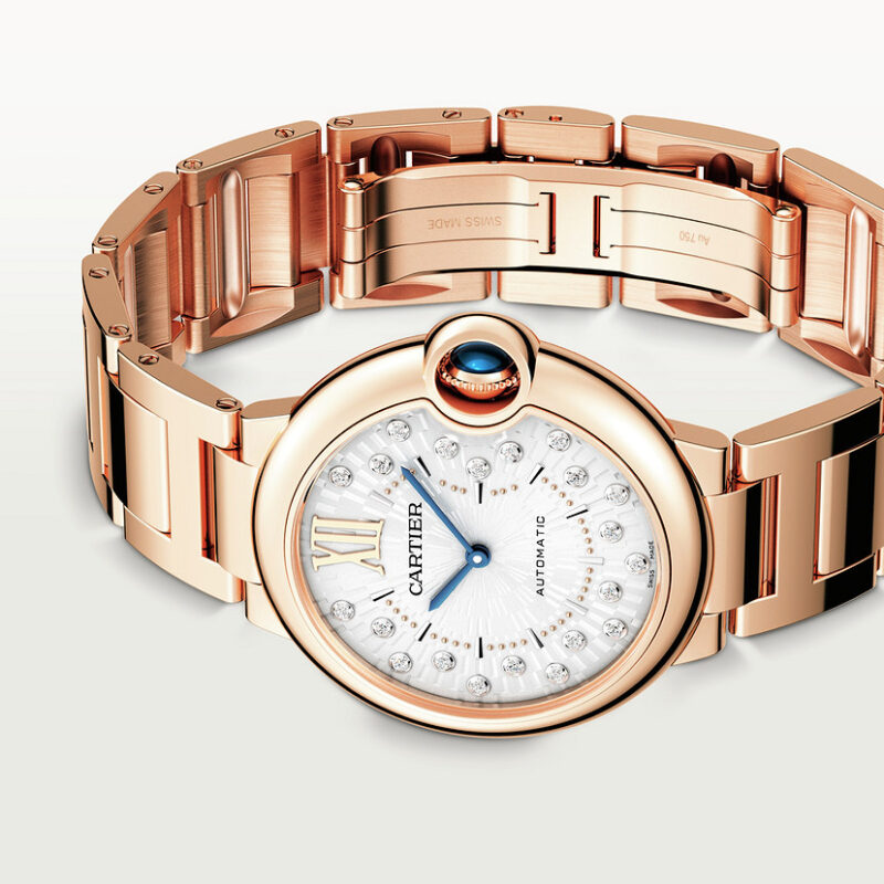 BALLON BLEU DE CARTIER WATCH 36 MM ROSE GOLD DIAMONDS CRWGBB0055 - Image 5