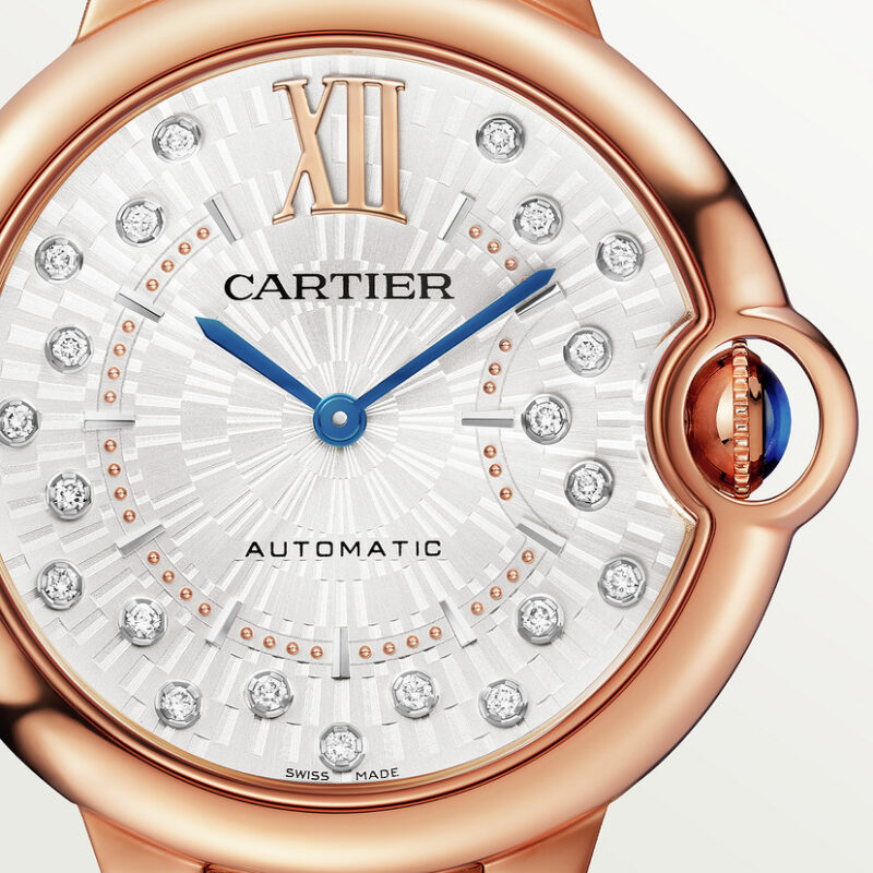 BALLON BLEU DE CARTIER WATCH 36 MM ROSE GOLD DIAMONDS CRWGBB0055 - Image 6