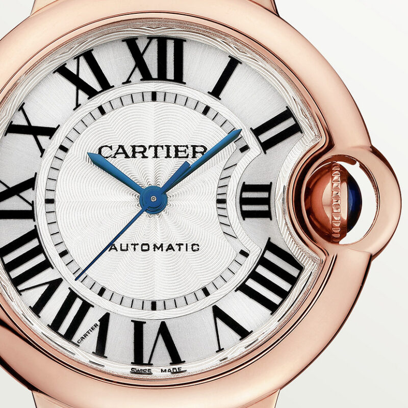 BALLON BLEU DE CARTIER WATCH 33MM ROSE GOLD LEATHER CRW6920097 - Image 10