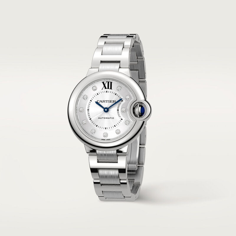 BALLON BLEU DE CARTIER WATCH 33 MM STEEL DIAMONDS CRW4BB0021 - Image 3