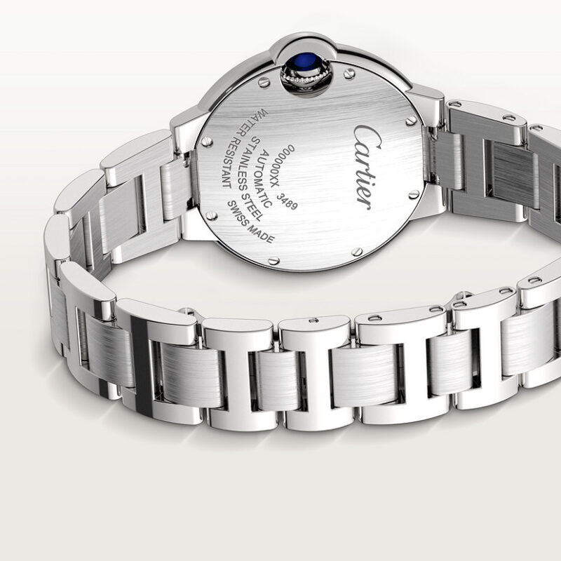 BALLON BLEU DE CARTIER WATCH 33 MM STEEL DIAMONDS CRW4BB0021 - Image 5