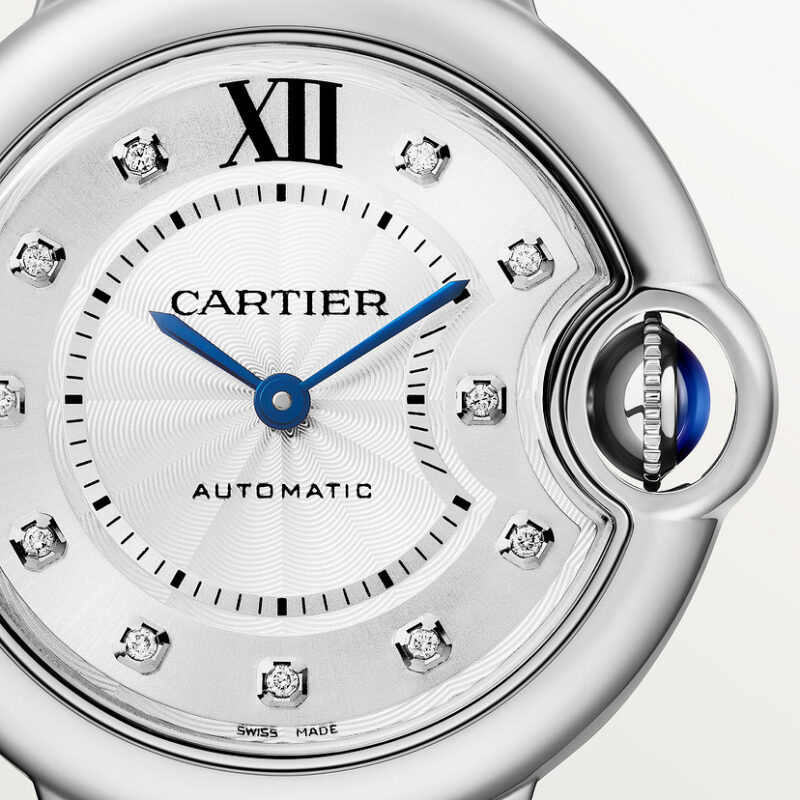 BALLON BLEU DE CARTIER WATCH 33 MM STEEL DIAMONDS CRW4BB0021 - Image 10