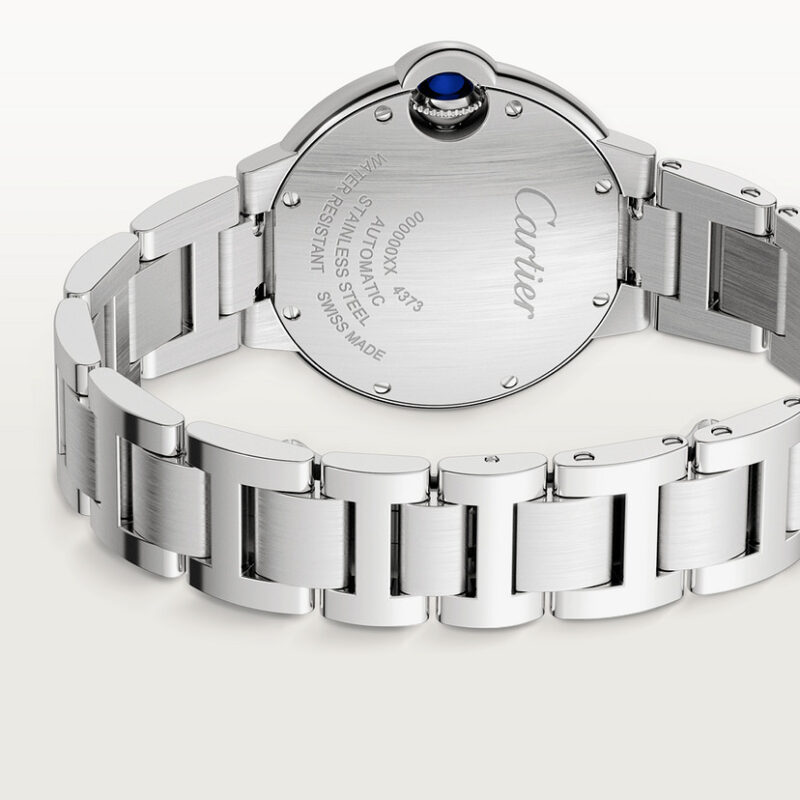 BALLON BLEU DE CARTIER WATCH 33 MM STEEL DIAMONDS CRW4BB0028 - Image 3