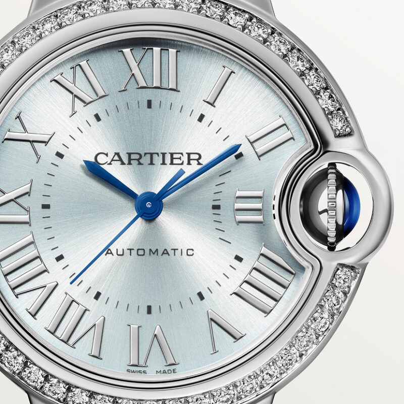 BALLON BLEU DE CARTIER WATCH 33 MM STEEL DIAMONDS CRW4BB0028 - Image 6
