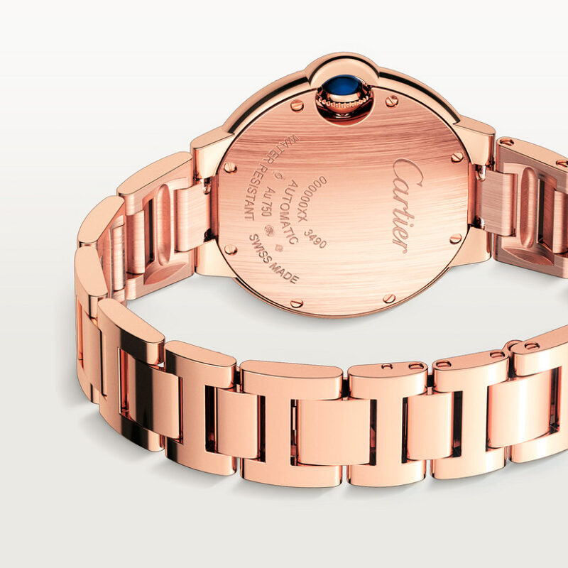 BALLON BLEU DE CARTIER WATCH 33 MM ROSE GOLD DIAMONDS CRWJBB0066 - Image 5