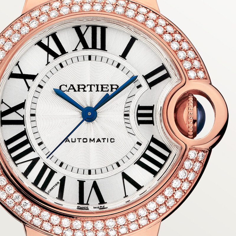 BALLON BLEU DE CARTIER WATCH 33 MM ROSE GOLD DIAMONDS CRWJBB0066 - Image 6
