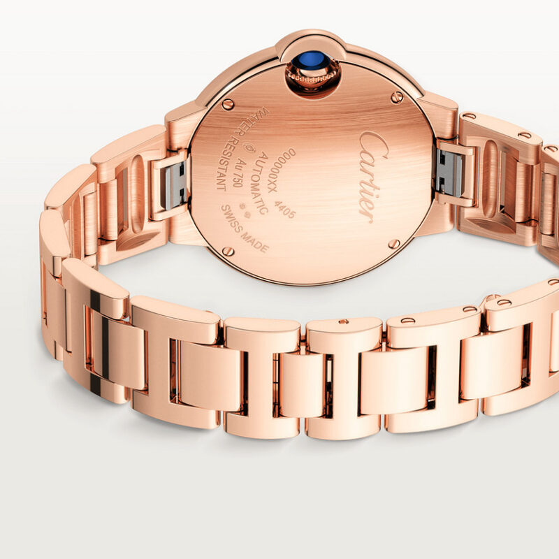 BALLON BLEU DE CARTIER WATCH 33 MM ROSE GOLD DIAMONDS CRWJBB0082 - Image 3