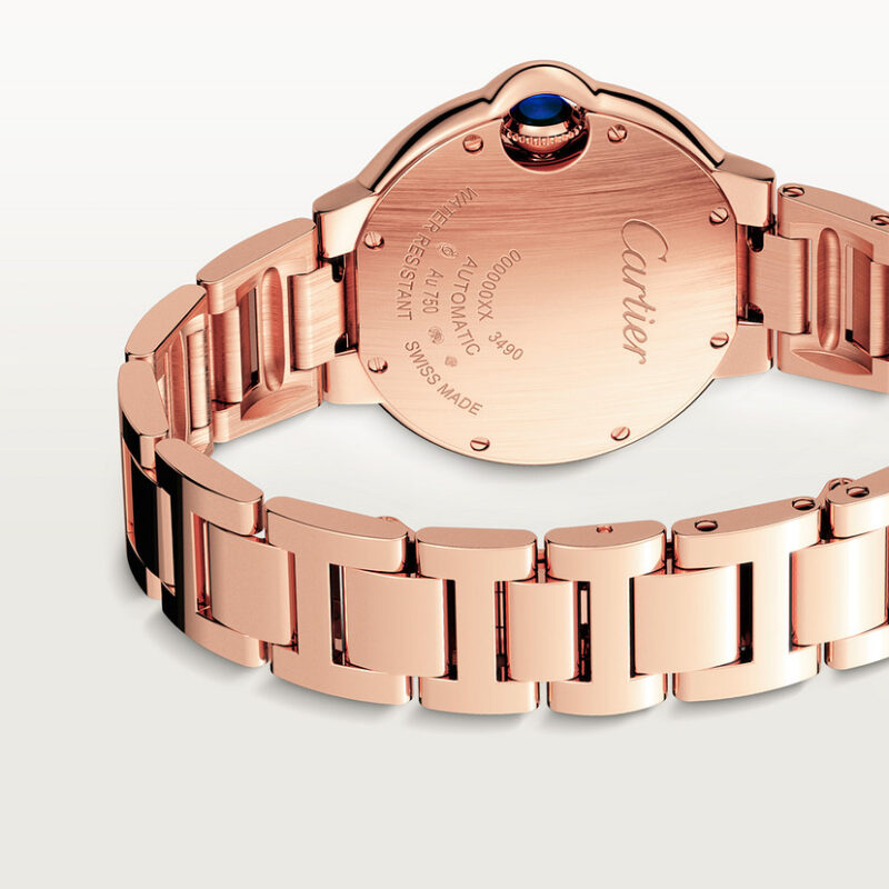 BALLON BLEU DE CARTIER WATCH 33 MM ROSE GOLD DIAMONDS CRWJBB0063 - Image 5