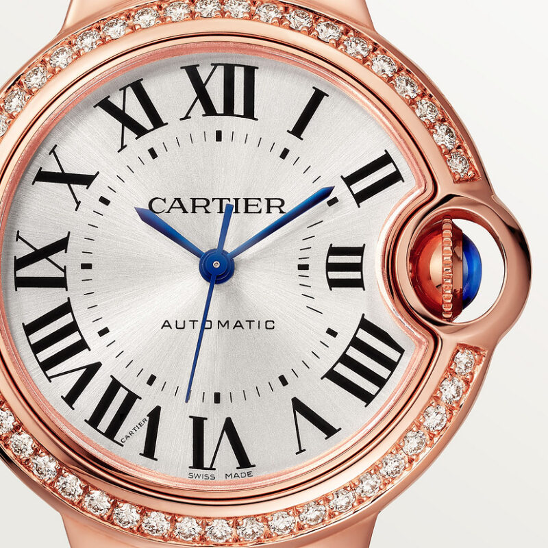 BALLON BLEU DE CARTIER WATCH 33 MM ROSE GOLD DIAMONDS CRWJBB0063 - Image 6
