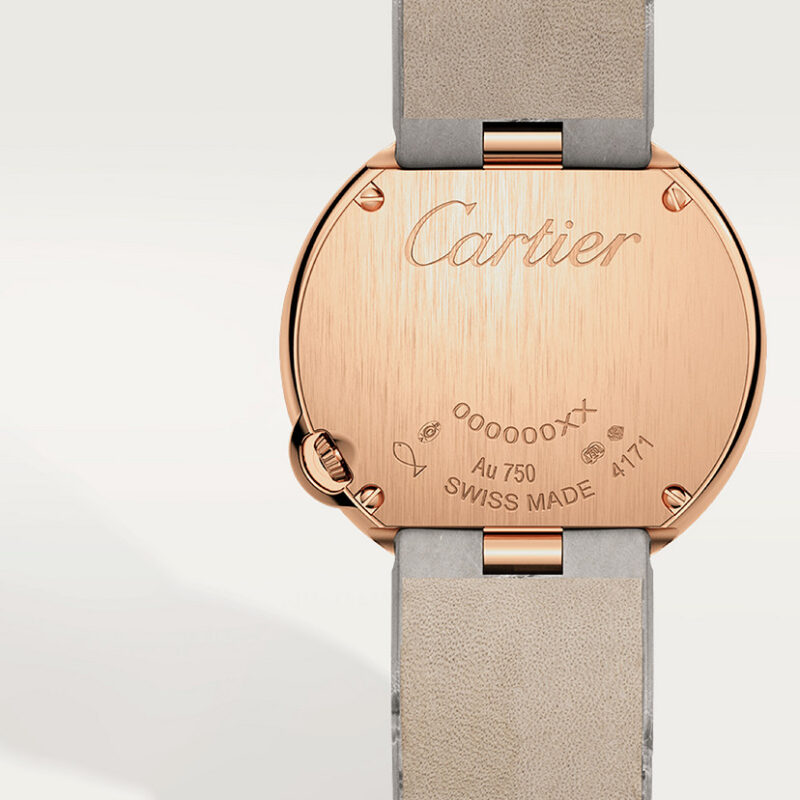 BALLON BLANC DE CARTIER WATCH 30MM QUARTZ MOVEMENT ROSE GOLD DIAMONDS LEATHER CRWJBL0008 - Image 2