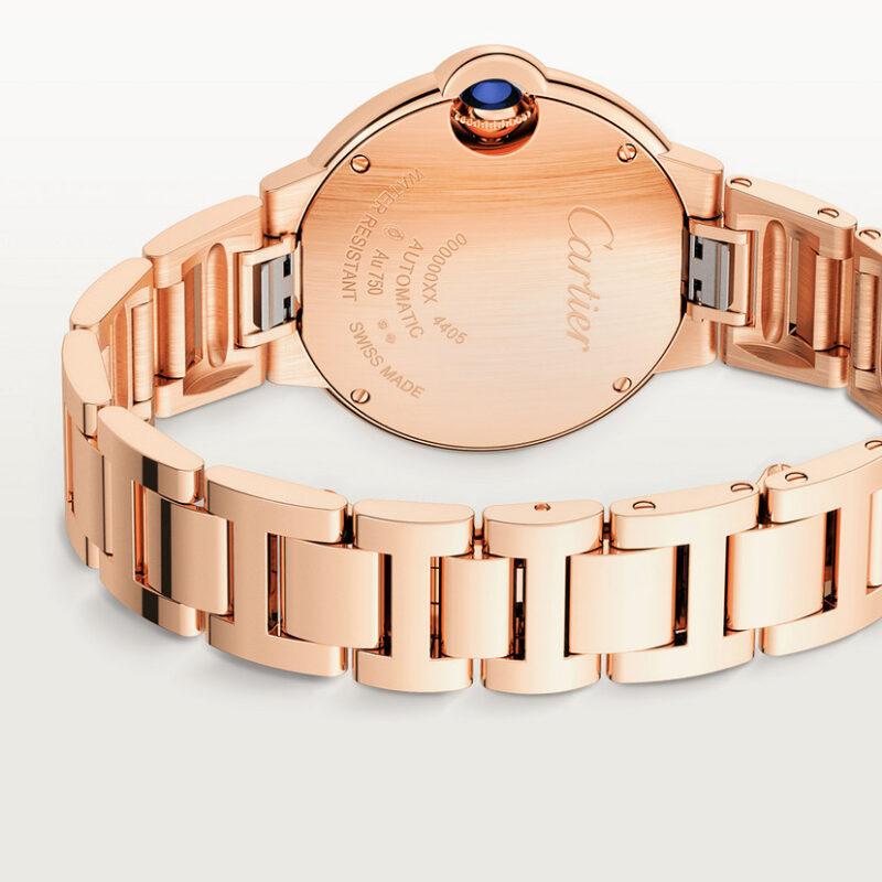 BALLON BLEU DE CARTIER WATCH 33 MM 18K ROSE GOLD DIAMONDS CRWJBB0077 - Image 3