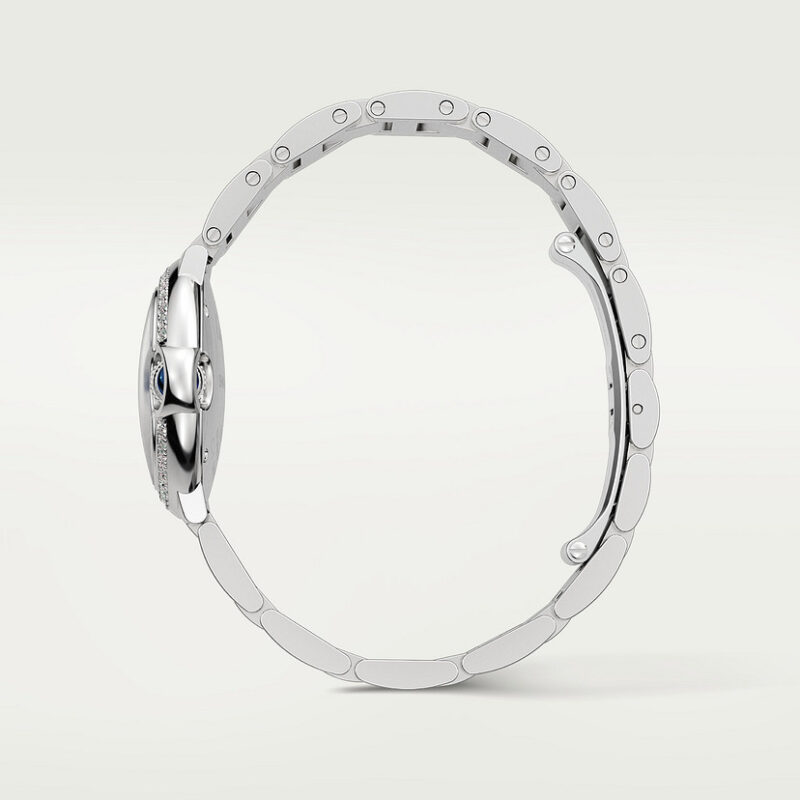 BALLON BLEU DE CARTIER WATCH 28MM QUARTZ MOVEMENT STEEL DIAMONDS CRW4BB0015 - Image 4