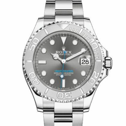 ROLEX YACHT-MASTER 37 OYSTER 37 MM OYSTERSTEEL AND PLATINUM SLATE DIAL M268622-0002