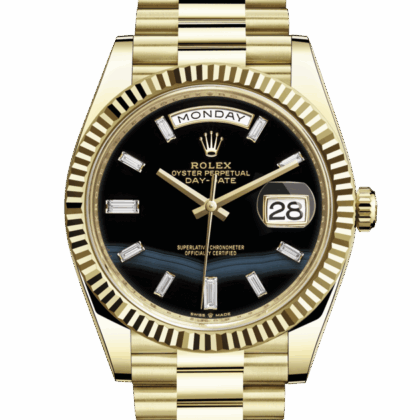 ROLEX DAY-DATE 40 OYSTER 40 MM YELLOW GOLD ONYX DIAL M228238-0059