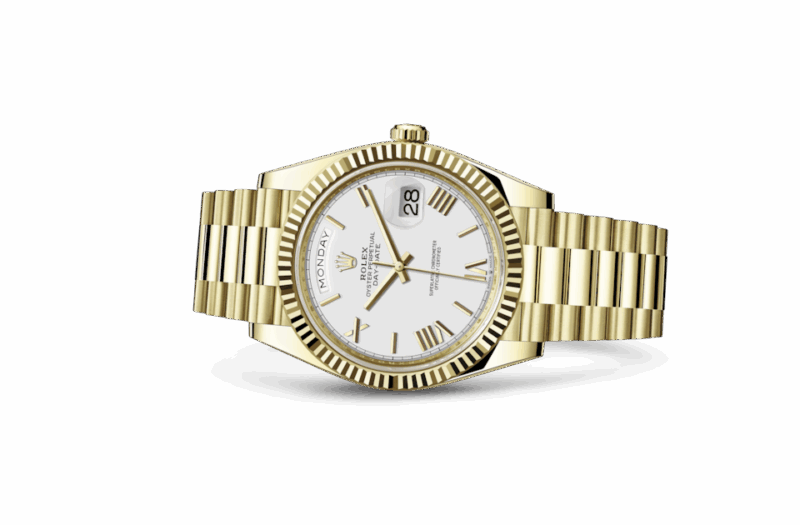ROLEX DAY-DATE 40 OYSTER 40 MM YELLOW GOLD WHITE DIAL M228238-0042 - Image 2