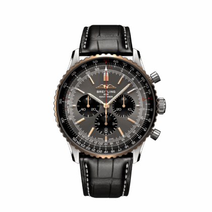 BREITLING NAVITIMER B01 CHRONOGRAPH 46 STAINLESS STEEL 18K RED GOLD ANTHRACITE UB01371A1B1P1