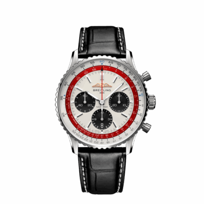 BREITLING NAVITIMER B01 CHRONOGRAPH 43 BOEING 747 STAINLESS STEEL CREAM AB01383B1G1P1