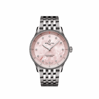 BREITLING NAVITIMER 32 STAINLESS STEEL PINK MOTHER-OF-PEARL A77320D91K1A1