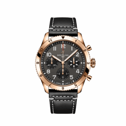 BREITLING CLASSIC AVI CHRONOGRAPH 42 P-51 MUSTANG 18K RED GOLD BLACK R233801A1B1X1