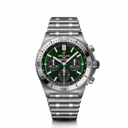 BREITLING CHRONOMAT B01 42 STAINLESS STEEL GREEN AB0134101L1A1