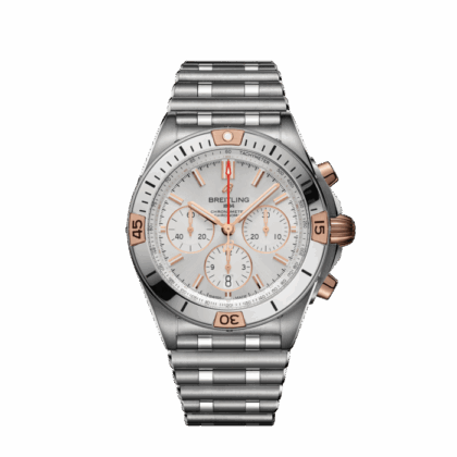 BREITLING CHRONOMAT B01 42 STAINLESS STEEL 18K RED GOLD CREAM IB0134101G1A1