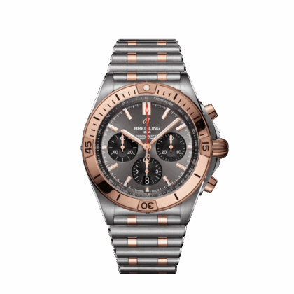 BREITLING CHRONOMAT B01 42 STAINLESS STEEL 18K RED GOLD ANTHRACITE UB0134101B1U1