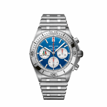 BREITLING CHRONOMAT B01 42 SIX NATIONS ITALY STAINLESS STEEL BLUE AB0134A41C1A1