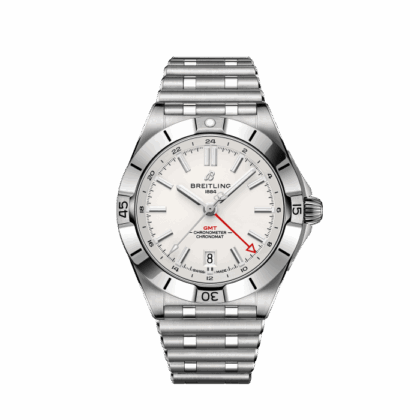 BREITLING CHRONOMAT AUTOMATIC GMT 40 STAINLESS STEEL WHITE A32398101A1A1