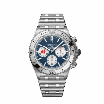 BREITLING CHRONOMAT B01 42 SIX NATIONS FRANCE STAINLESS STEEL BLUE AB0134A81C1A1
