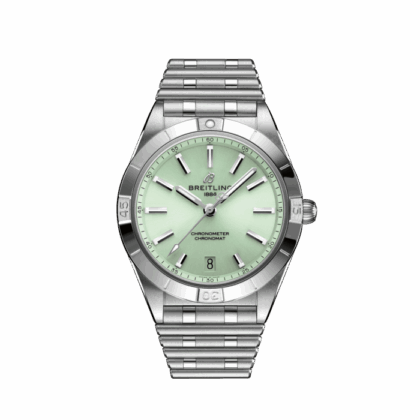 BREITLING CHRONOMAT AUTOMATIC 36 STAINLESS STEEL MINT GREEN A10380101L1A1