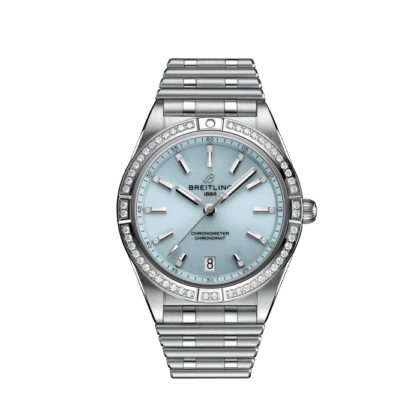BREITLING CHRONOMAT AUTOMATIC 36 STAINLESS STEEL 18K WHITE GOLD ICE BLUE G10380591C1G1