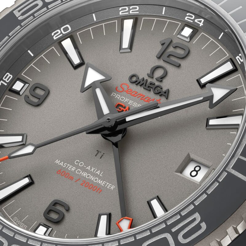 OMEGA SEAMASTER PLANET OCEAN 600M CO AXIAL MASTER CHRONOMETER GMT 45.5MM MENS WATCH GREY O21592462299002 - Image 5