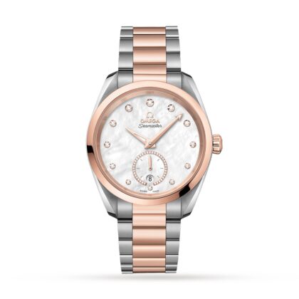 OMEGA SEAMASTER AQUA TERRA TWO TONE 38MM LADIES WATCH O22020382055002