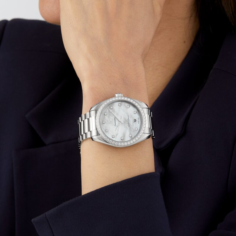 OMEGA SEAMASTER AQUA TERRA DIAMOND 38MM LADIES WATCH O22015382055001 - Image 2