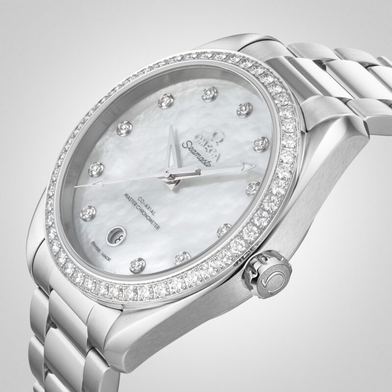 OMEGA SEAMASTER AQUA TERRA DIAMOND 38MM LADIES WATCH O22015382055001 - Image 6