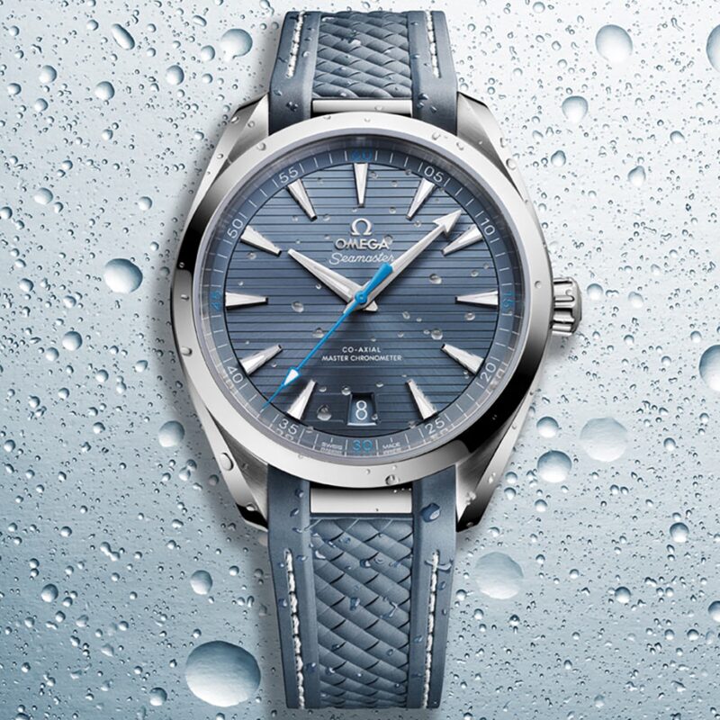 OMEGA SEAMASTER AQUA TERRA 150M MENS BLUE DIAL 41MM AUTOMATIC CO AXIAL WATCH O22012412103002 - Image 3